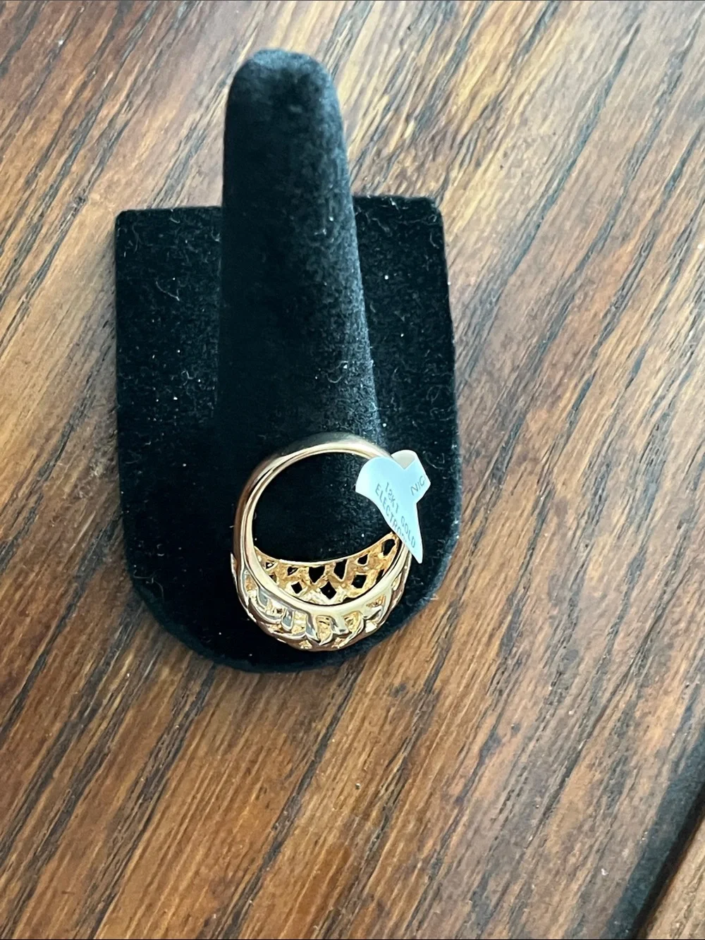 Lot of 3 Elegant 18KT Gold Electroplated Rings